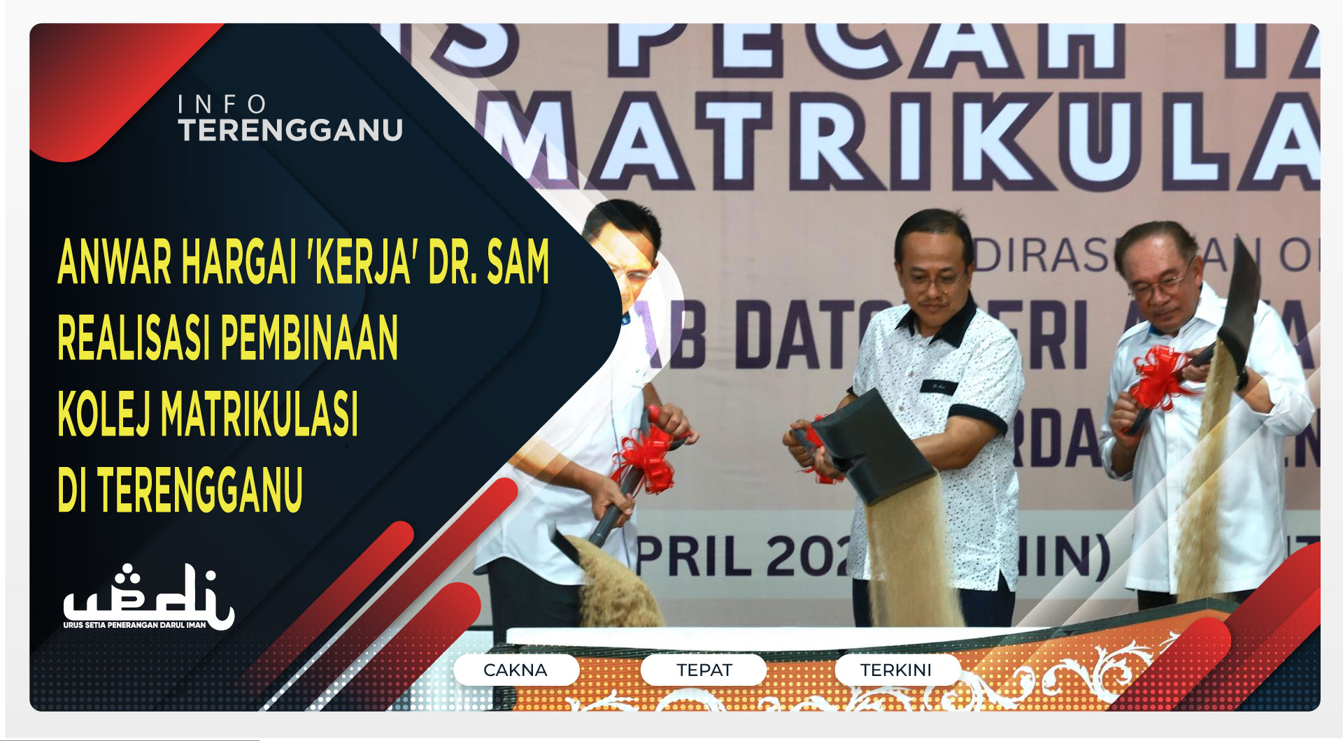 Anwar Hargai 'Kerja' Dr. Sam Realisasi Pembinaan Kolej Matrikulasi di ...