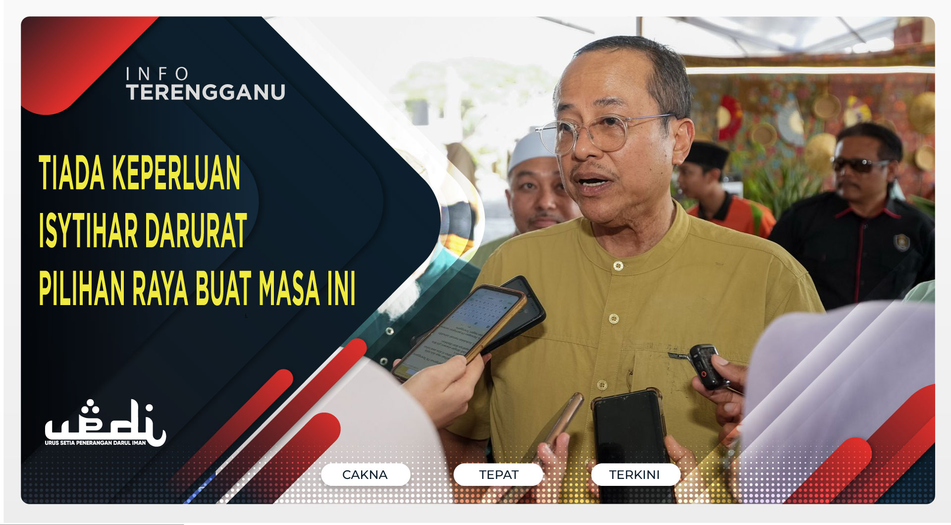 Tiada Keperluan Isytihar Darurat Pilihan Raya Buat Masa Ini