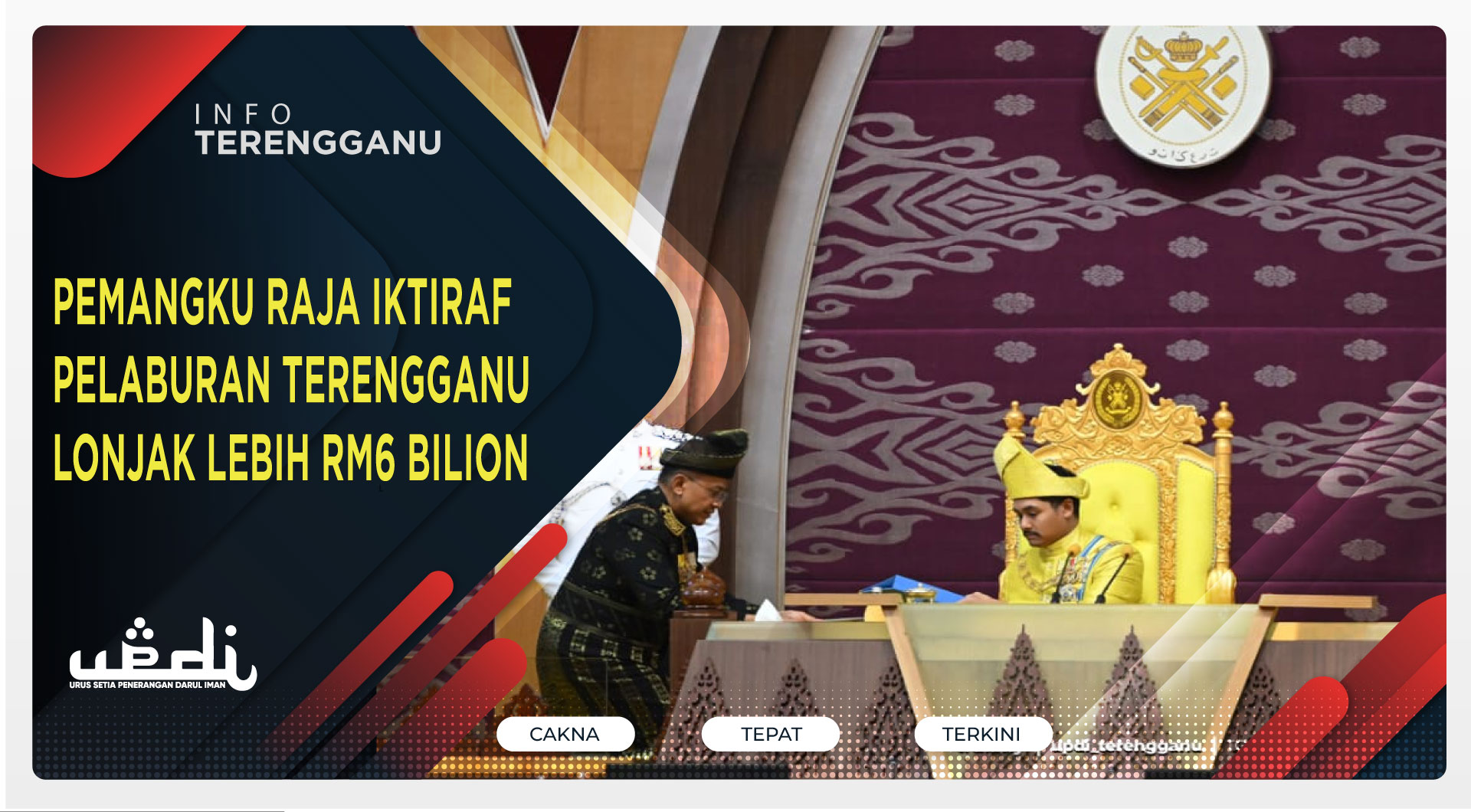 Pemangku Raja Iktiraf Pelaburan Terengganu Lonjak Lebih RM6 Bilion