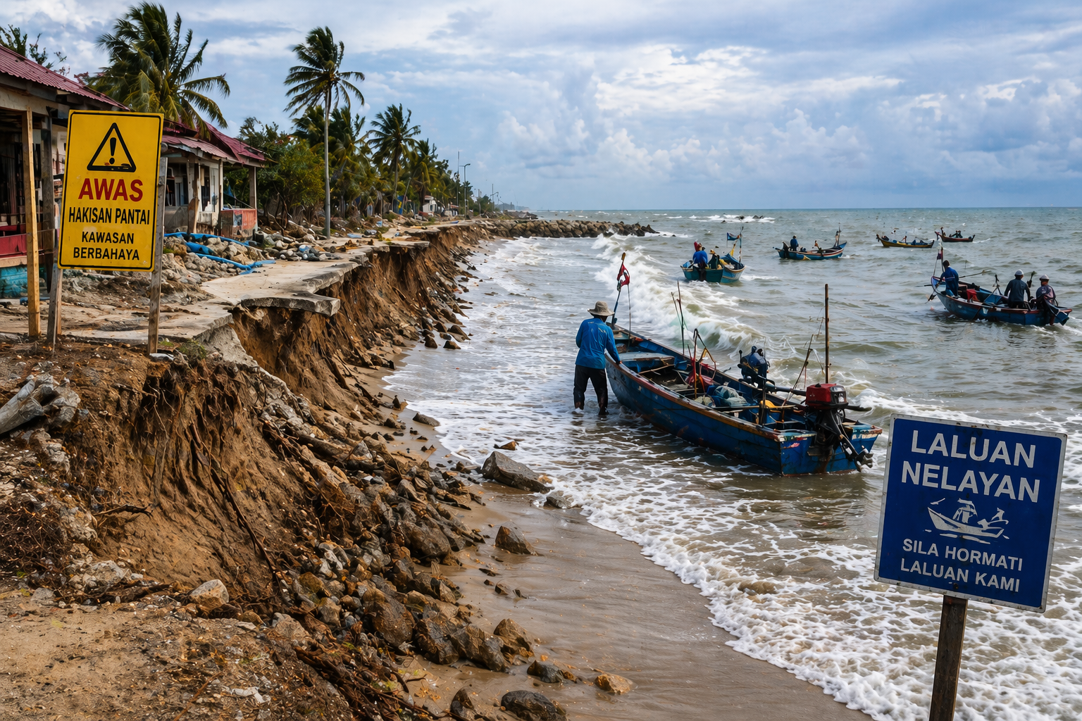 JPS Kemuka Pelan Mitigasi Tangani Hakisan Pantai, Laluan Nelayan Tok Jembal