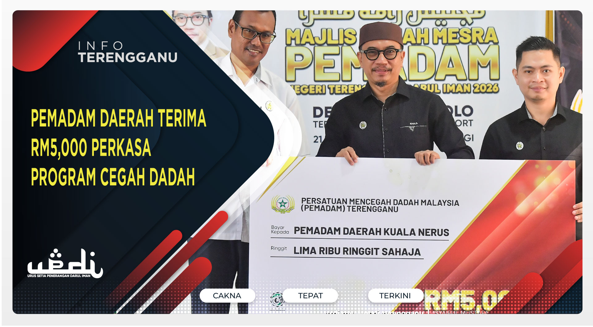 PEMADAM Daerah Terima RM5,000 Perkasa Program Cegah Dadah