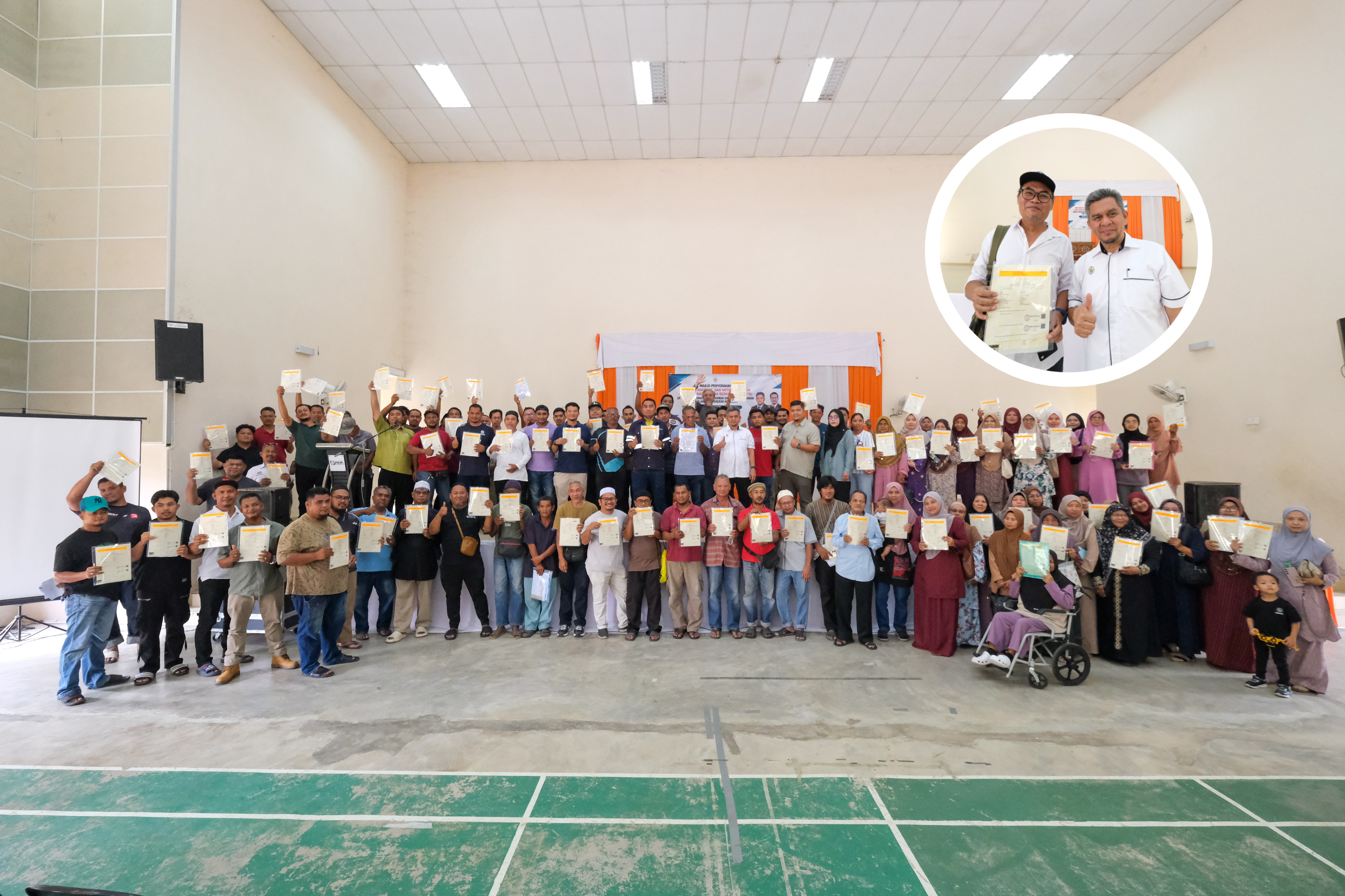 220 Penerima Terima Dokumen Hakmilik Tanah di DUN Air Putih