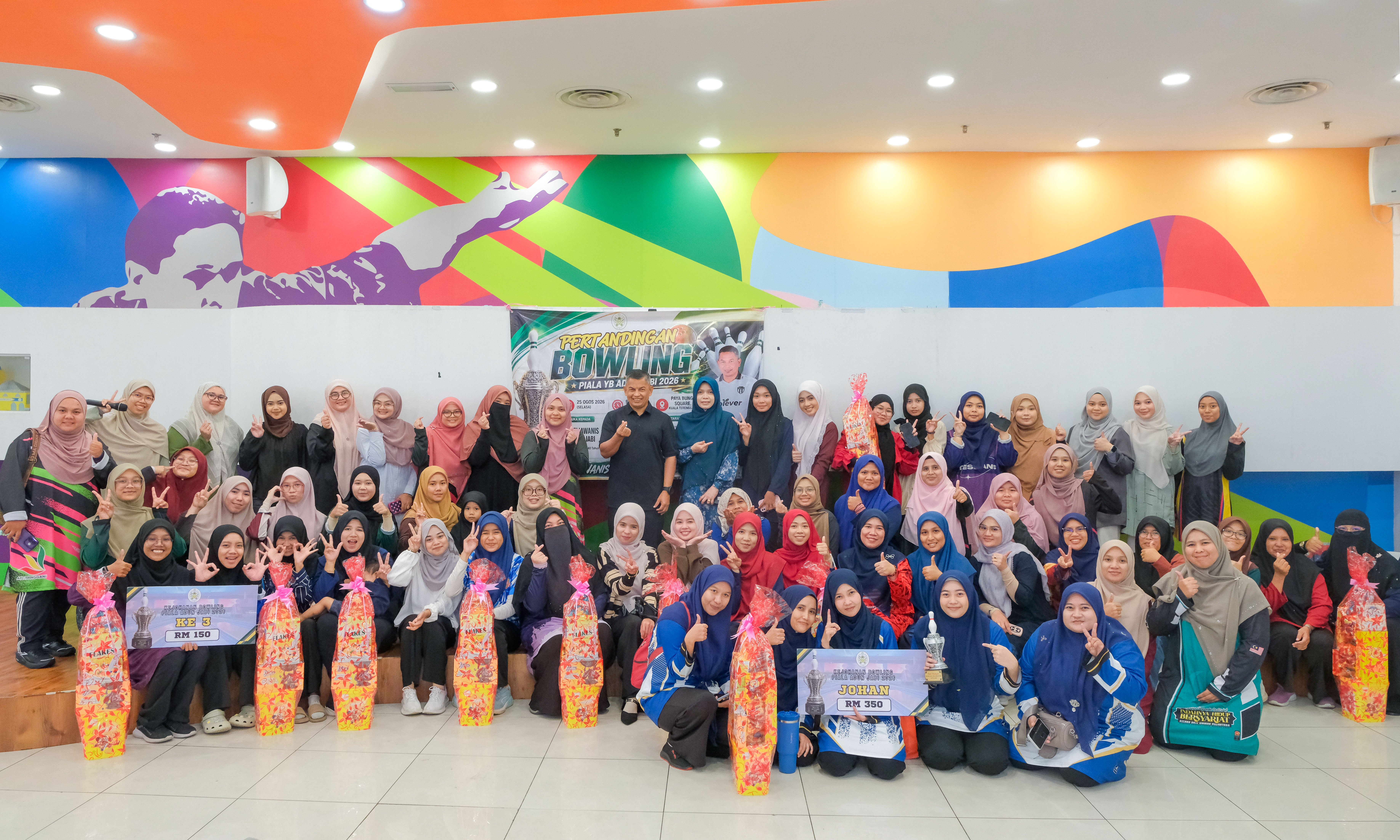 50 Peserta Wanita Muda Berentap di Kejohanan Bowling Rebut Piala ADUN Jabi
