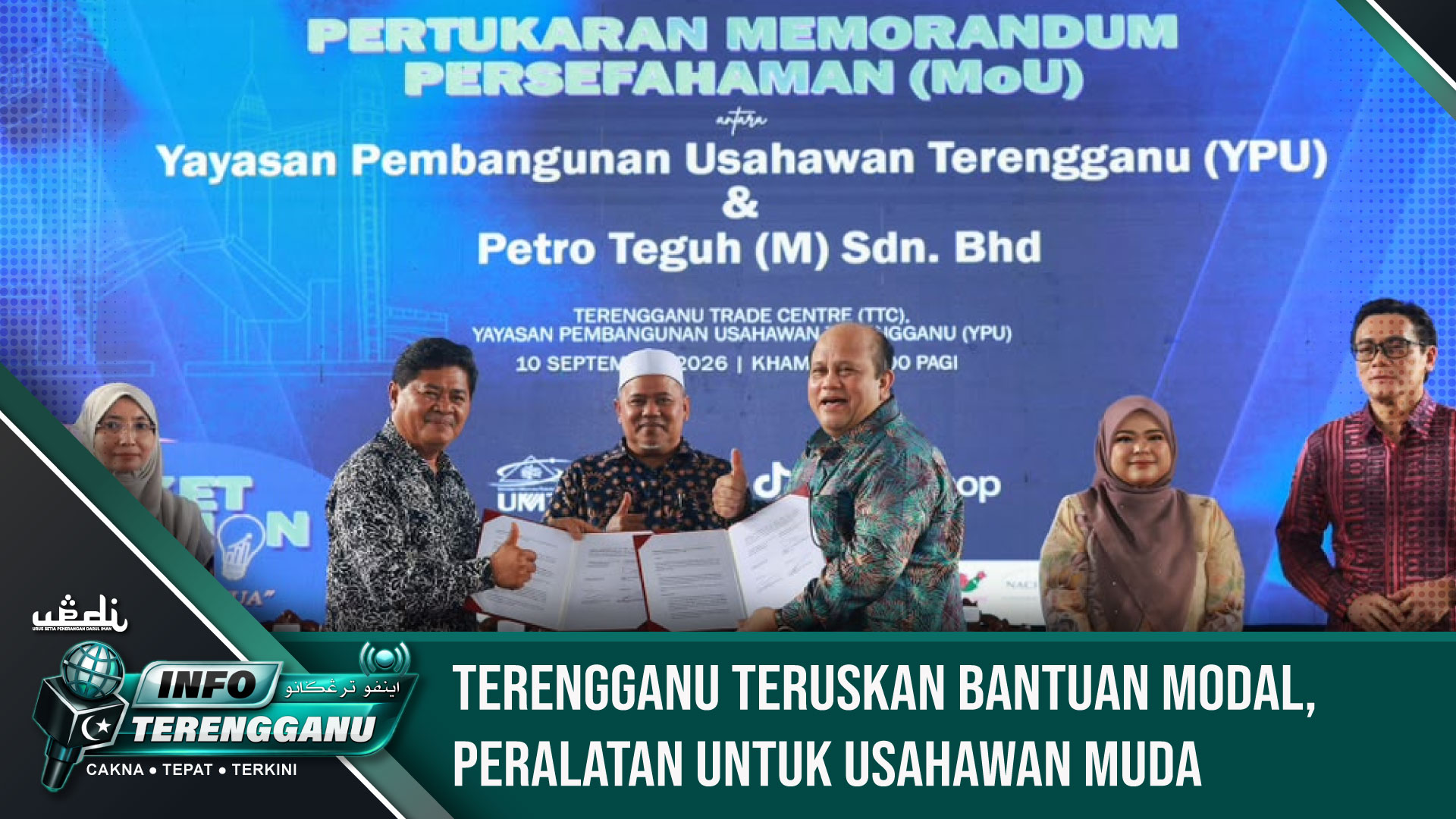 Terengganu Teruskan Bantuan Modal, Peralatan Untuk Usahawan Muda