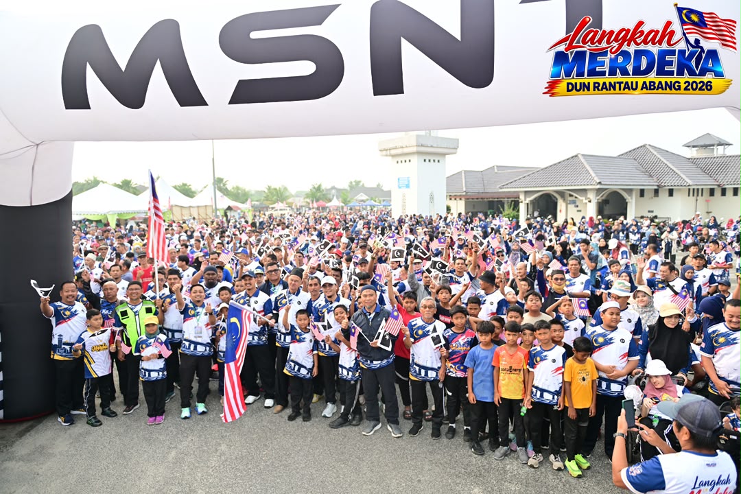 Langkah Merdeka Rantau Abang Himpun 1,300 Peserta