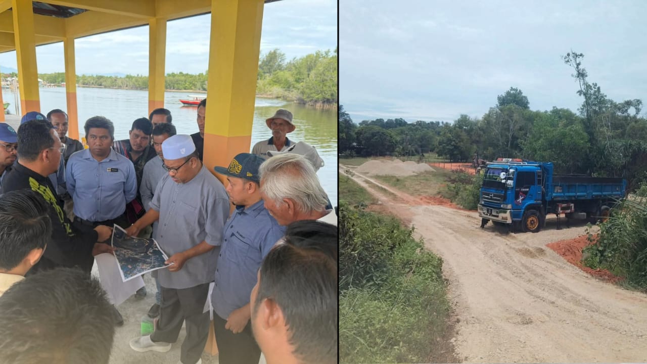 Jalan Baharu Jeti Nelayan Merang Kini Boleh Digunakan