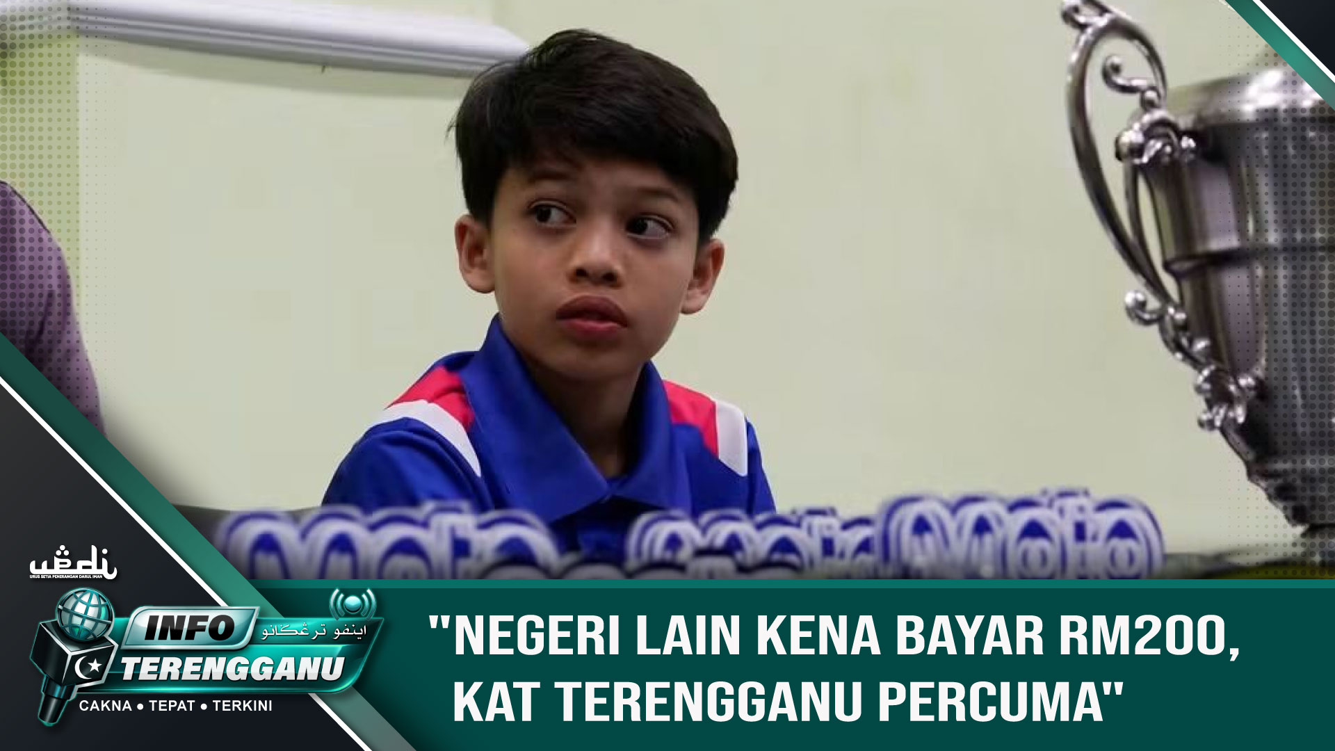 "Negeri Lain Kena Bayar RM200, Kat Terengganu Percuma"