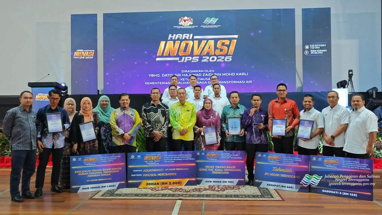 JPS Terengganu Raih Lima Anugerah Hari Inovasi JPS Malaysia