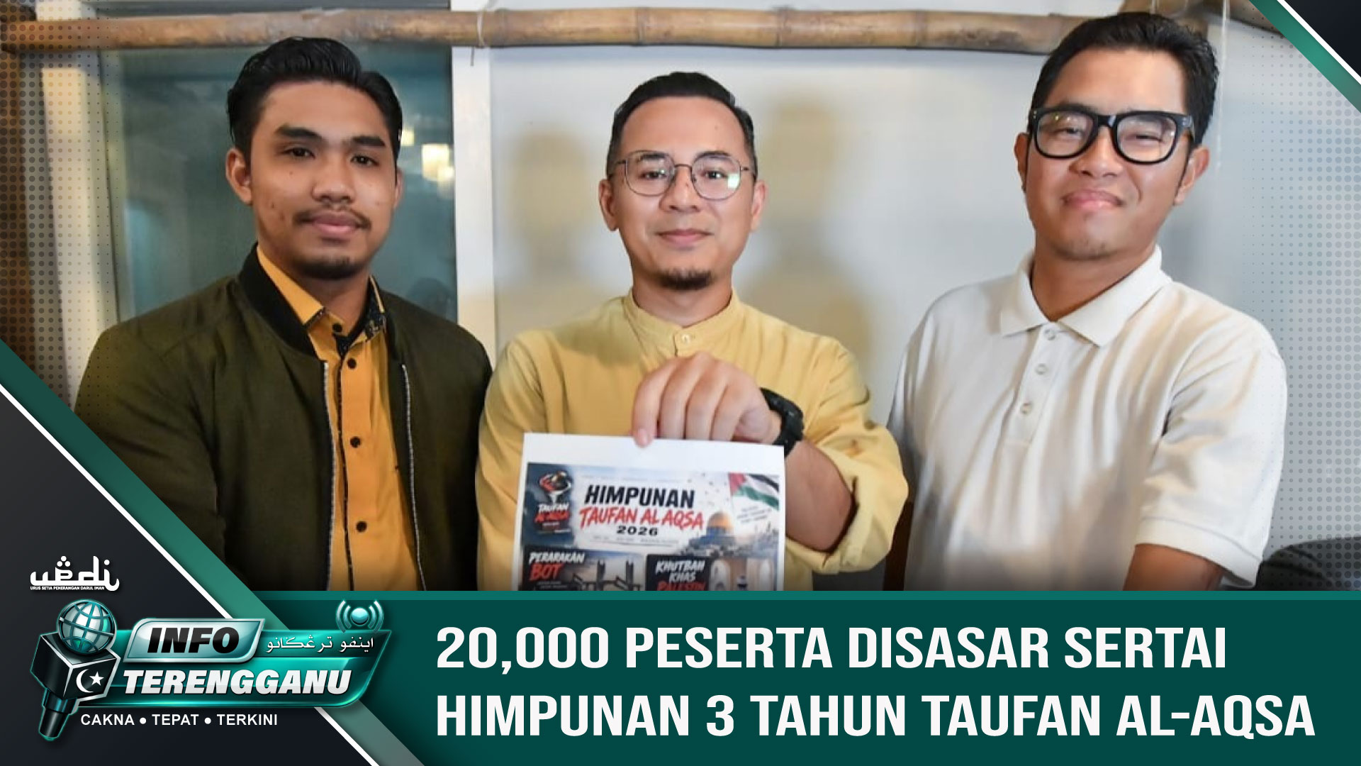 20,000 Peserta Disasar Sertai Himpunan 3 Tahun Taufan Al-Aqsa
