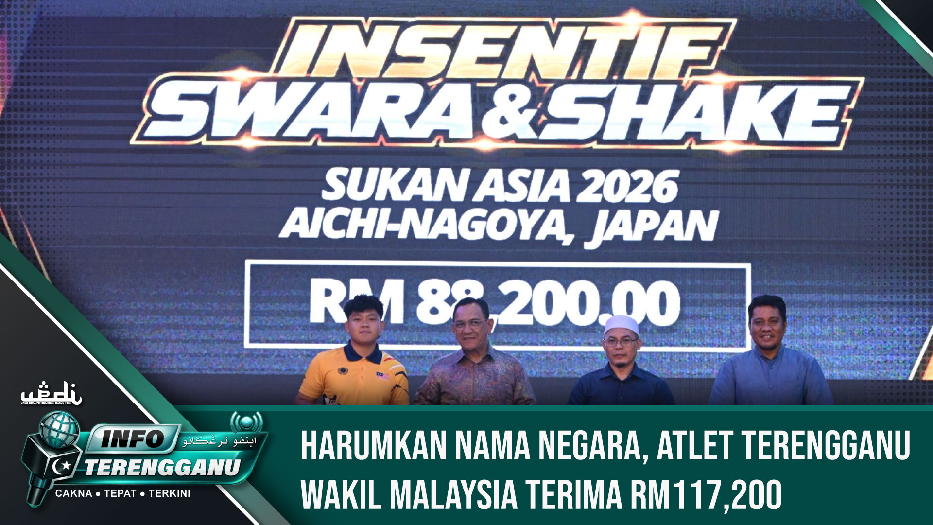 Harumkan Nama Negara, Atlet Terengganu Wakil Malaysia Terima RM117,200
