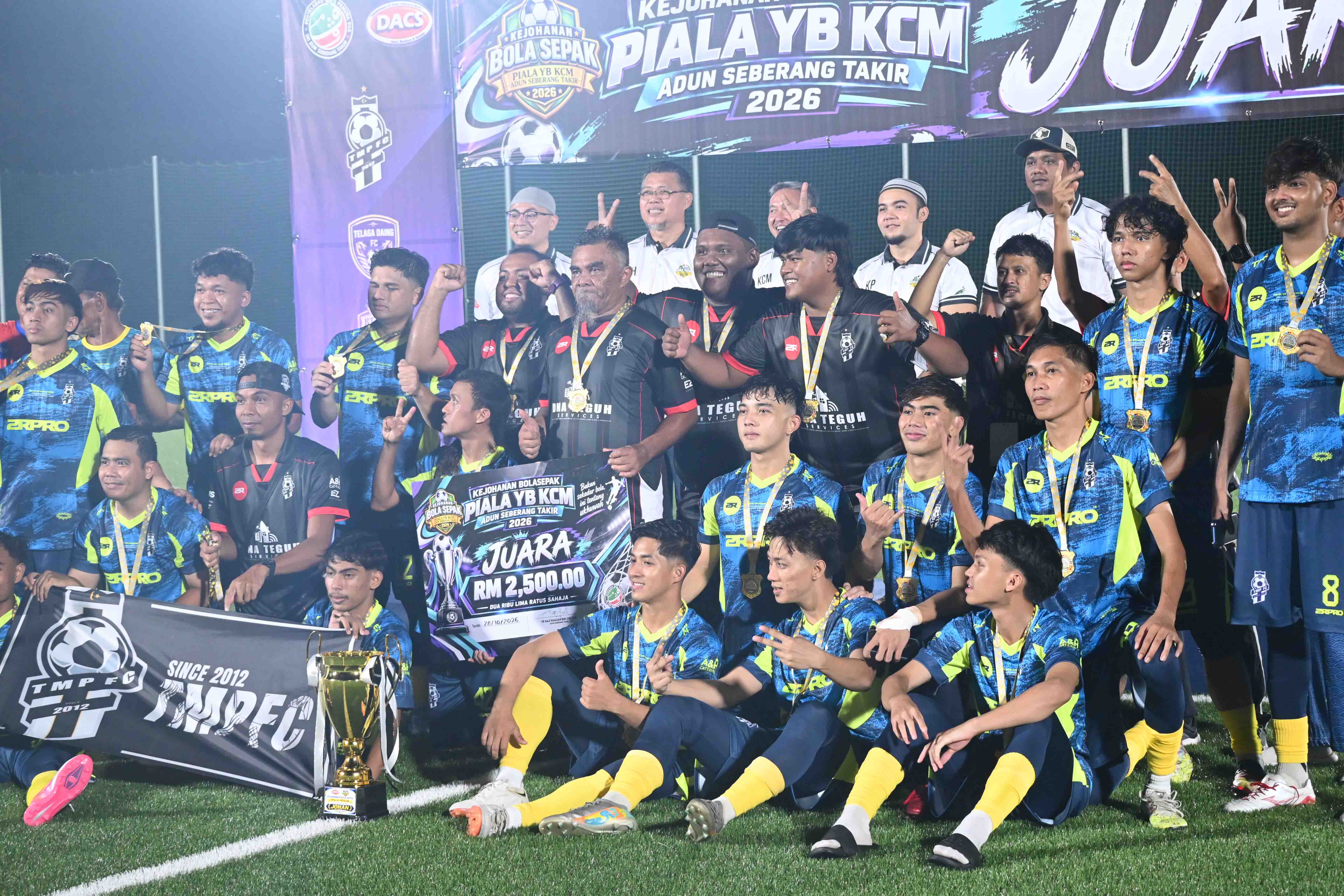 TMP FC Kekalkan Kejuaraan, Julang Piala YB Seberang Takir 
