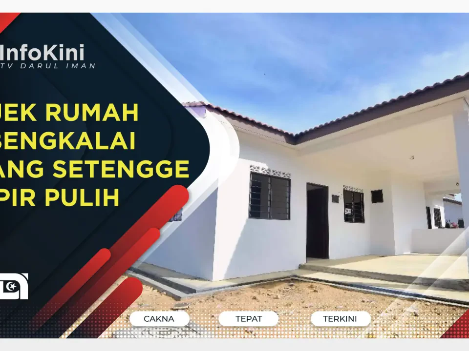 Projek Rumah Terbengkalai Padang Setengge Hampir Pulih