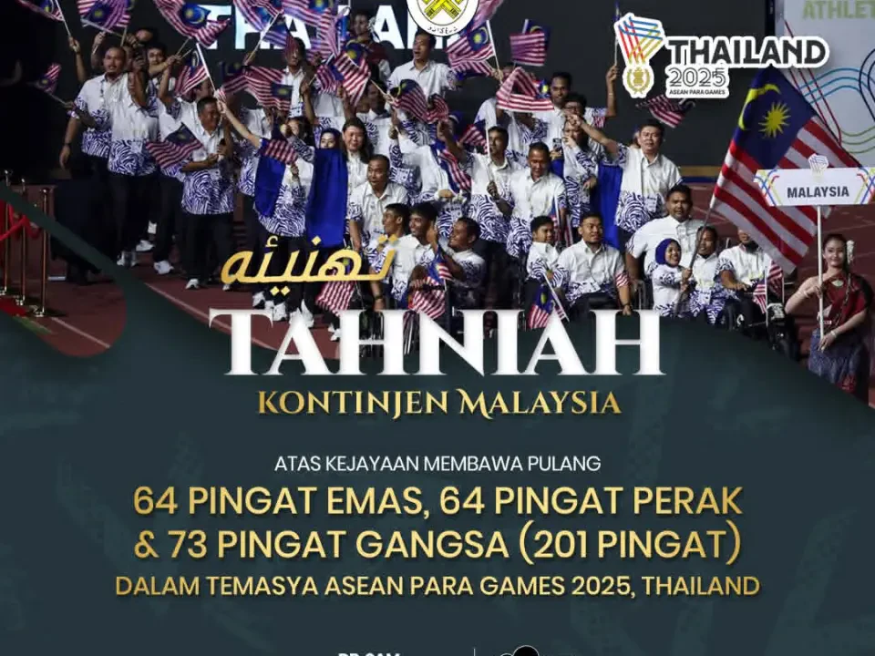 Terengganu Bangga Anak Jati Negeri Sumbang Pingat di Sukan Para ASEAN 2025