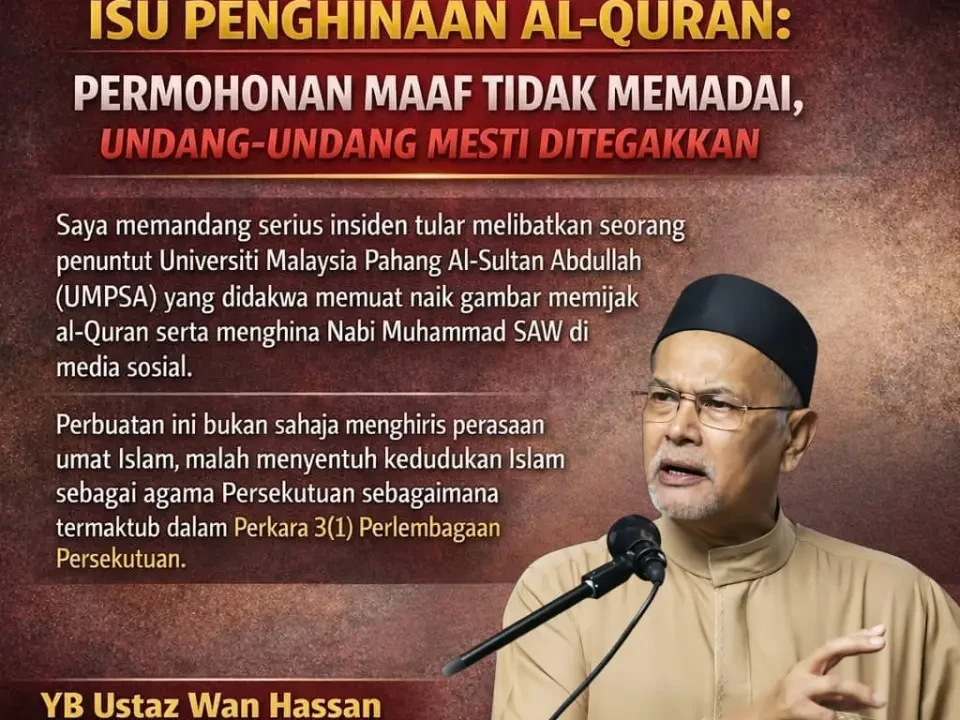 Jangan Pandang Ringan Penghinaan Agama, Tindakan Sewajarnya Perlu Diambil