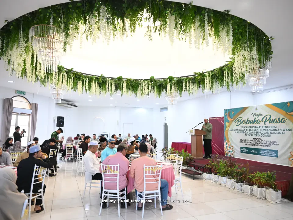 ajlis Berbuka Puasa Yang Berhormat Exco Ust Maliaman Bin Kassim, Pengerusi Jawatankuasa Kebajikan, Pembangunan Wanita, Keluarga dan Perpaduan Nasional Bersama Orang Kurang Upaya (OKU) Di Bawah Majlis Tindakan Orang Kurang Upaya Negeri Terengganu (MTOT) di