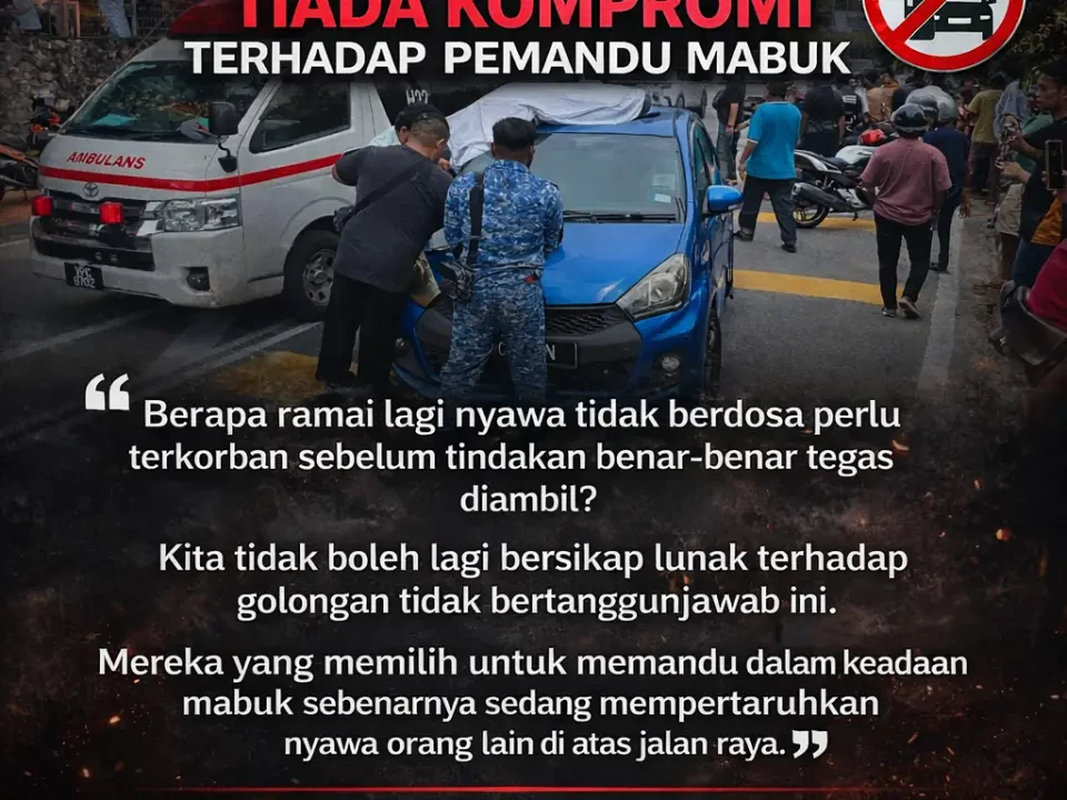 Tragedi berulang: ‘Sampai bila nak berlembut dengan pemandu mabuk?’ – MP Dungun