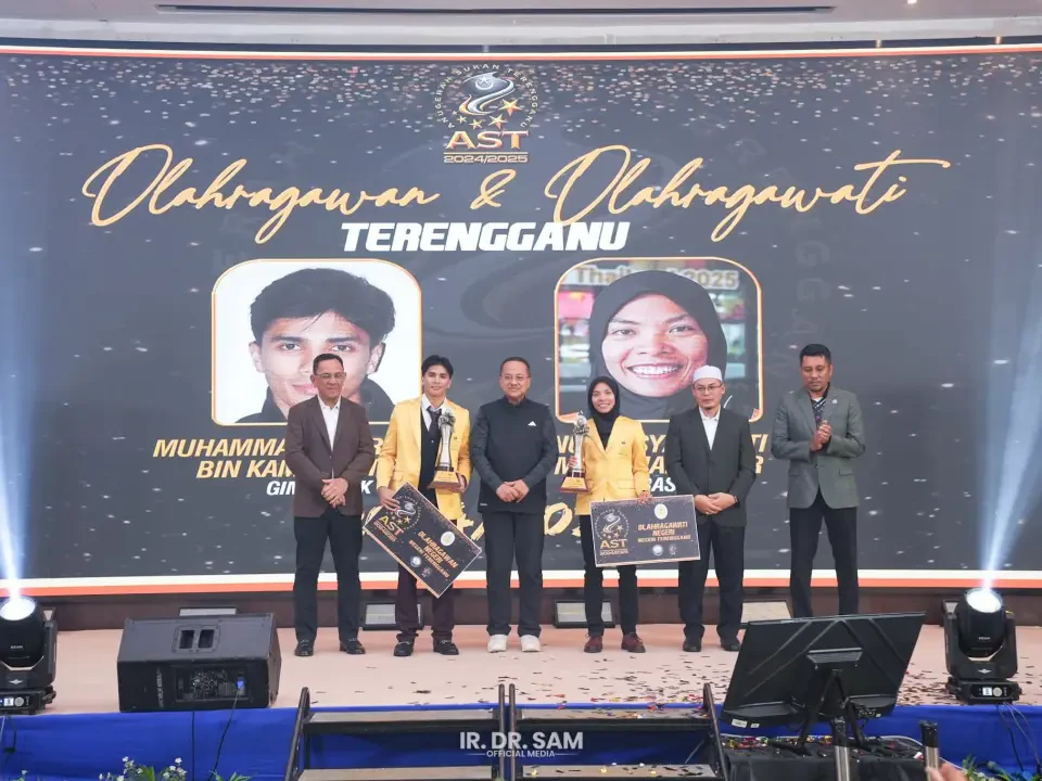 Shahrul Aimy, Nur Aisyah Dinobat Olahragawan, Olahragawati Terenggganu