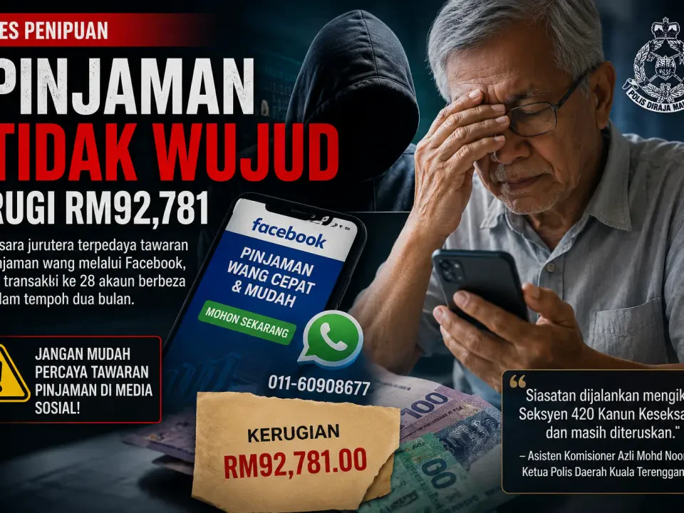 Pesara Jurutera Rugi RM92,781 Terpedaya Pinjaman Tidak Wujud Di Facebook