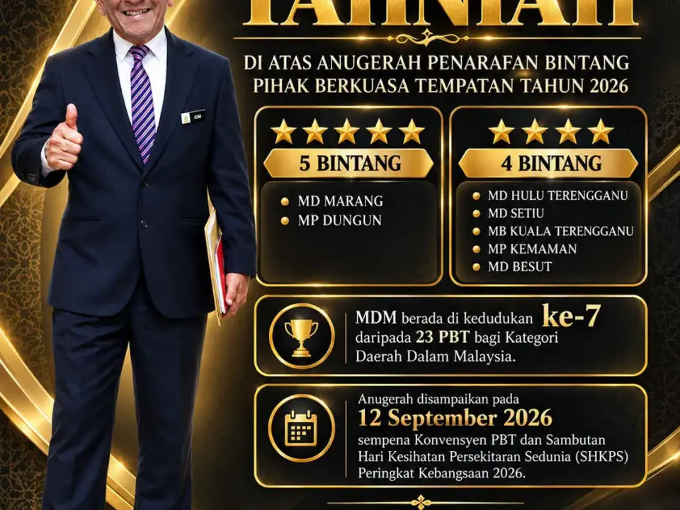 Majlis Daerah Marang Catat Kedudukan Tujuh Terbaik