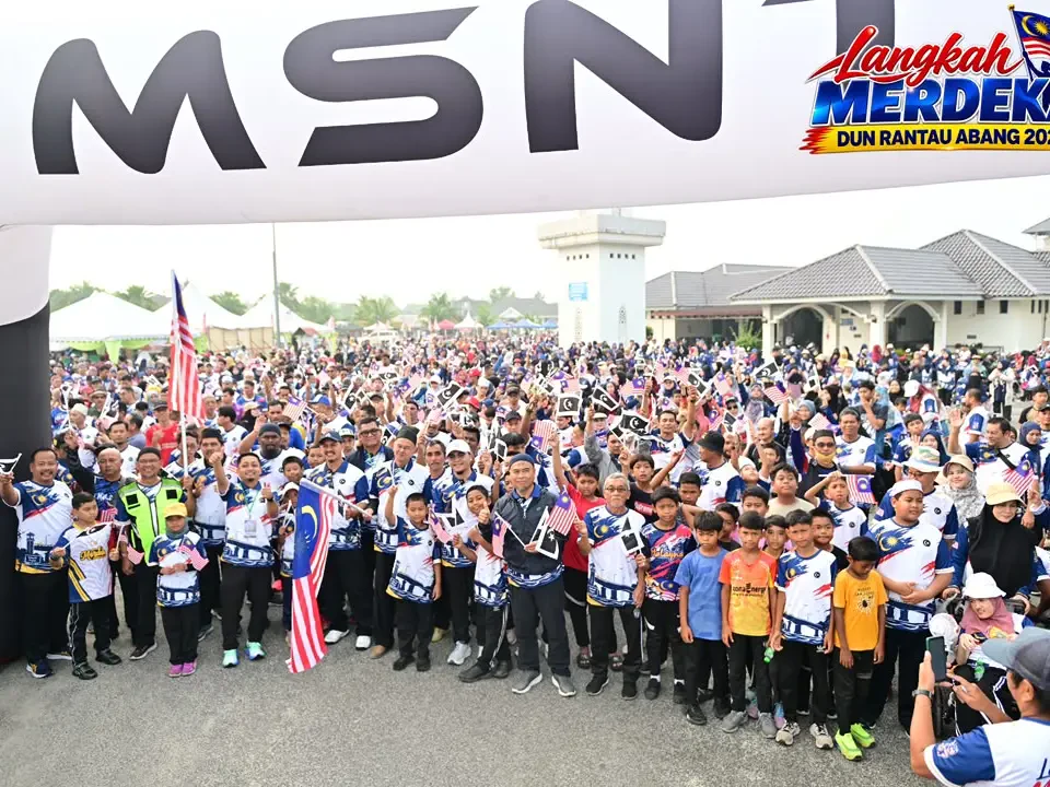 Langkah Merdeka Rantau Abang Himpun 1,300 Peserta