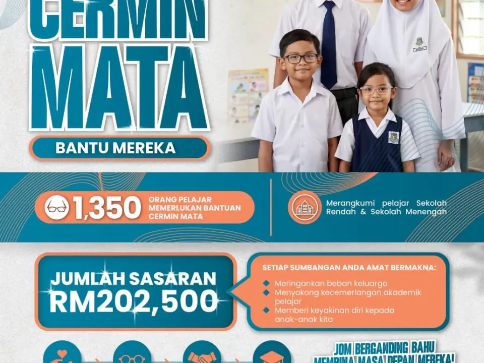 224 Pelajar Terima Bantuan Cermin Mata, 1,350 Lagi Menunggu