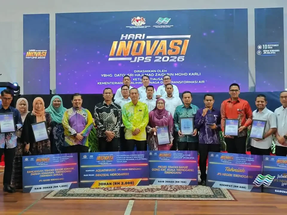 JPS Terengganu Raih Lima Anugerah Hari Inovasi JPS Malaysia
